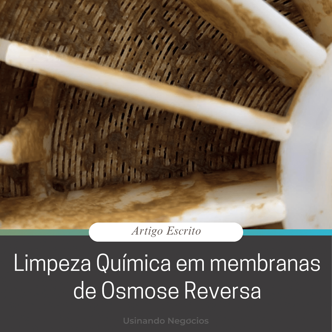 Processo de limpeza química em membranas de osmose reversa